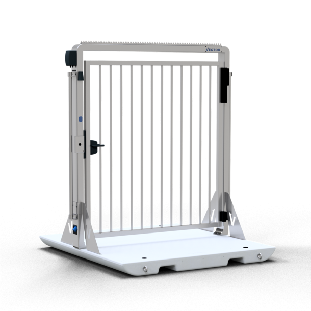 V-DOOR | dimensions: 2000 x 2000 x 2350 mm, passage width: 1790 mm | door on concrete plate | electromechanical